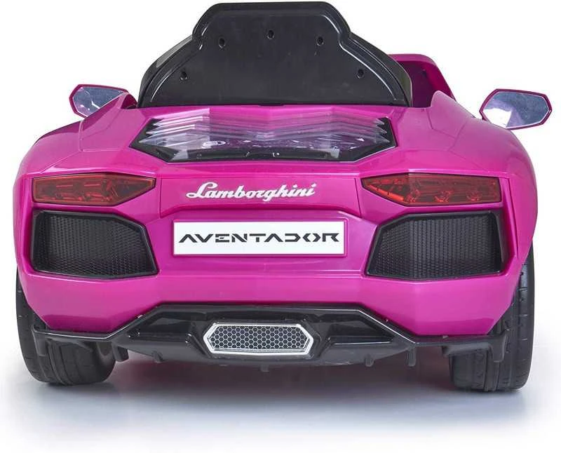 FEBER Lamborghini Aventador Rožinė elektrinis automobilis vaikams 6V