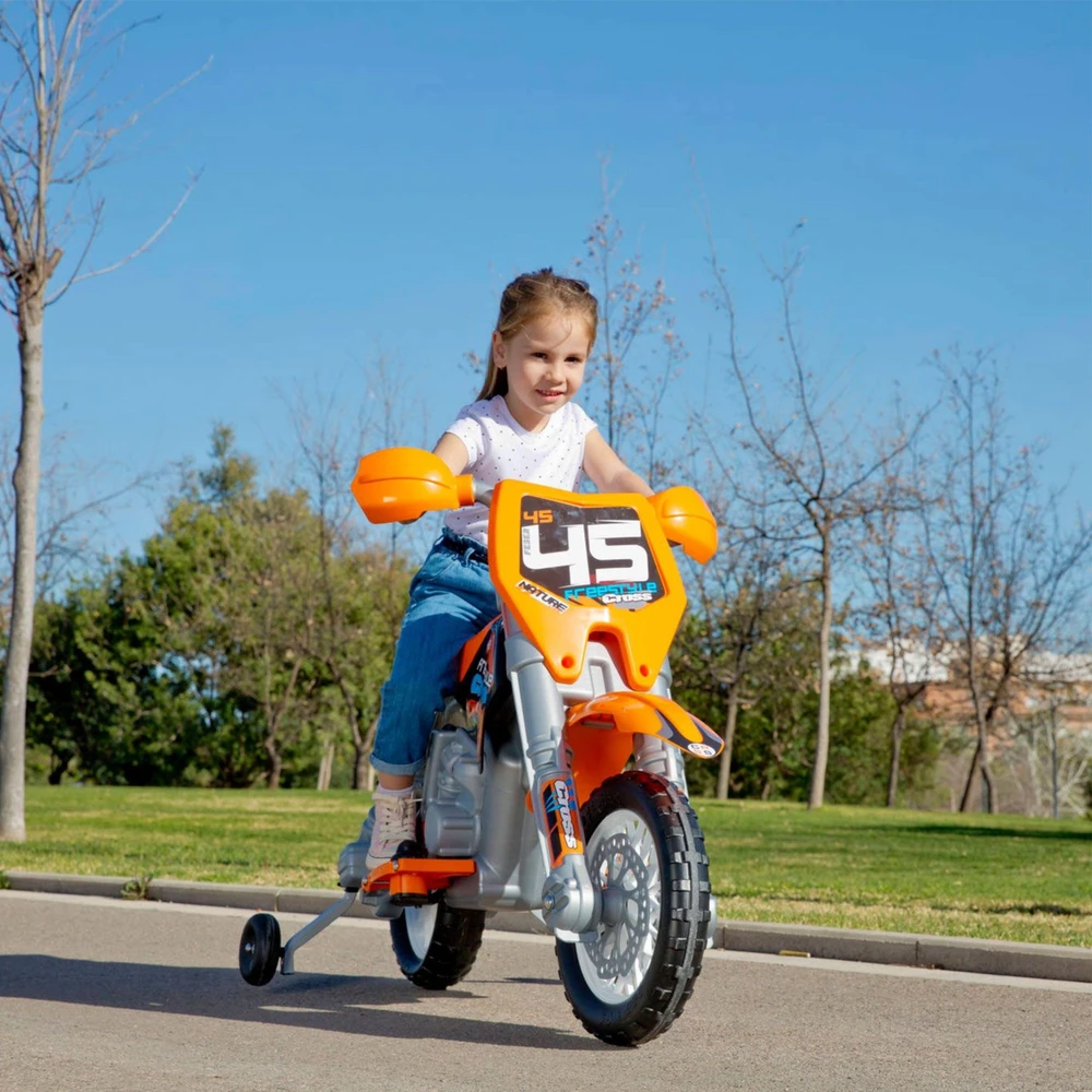 Elektrinis vaikiškas motociklas FEBER Cross 6V