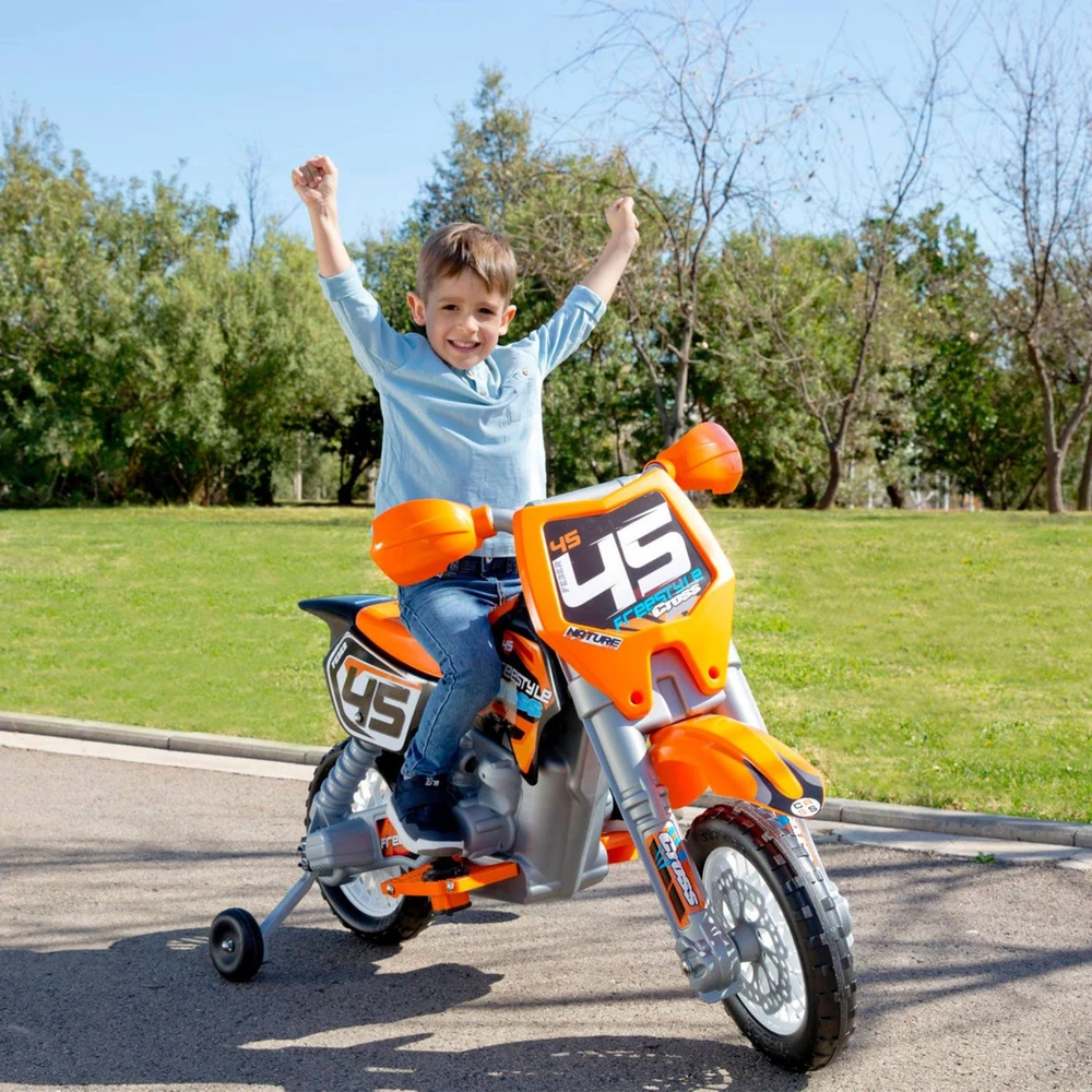 Elektrinis vaikiškas motociklas FEBER Cross 6V