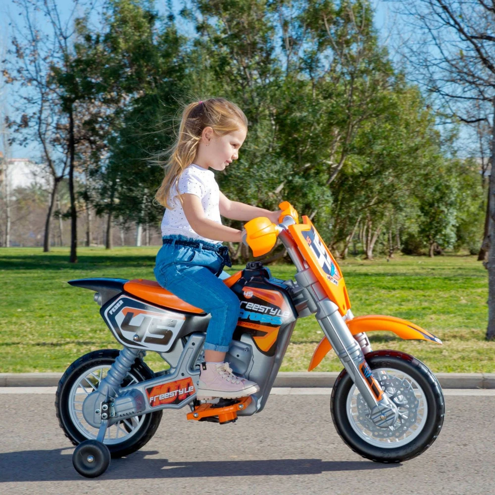 Elektrinis vaikiškas motociklas FEBER Cross 6V