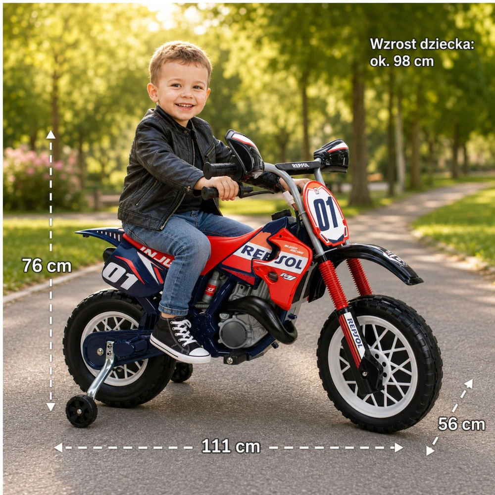 Vaikiškas elektrinis motociklas INJUSA Repsol 6V