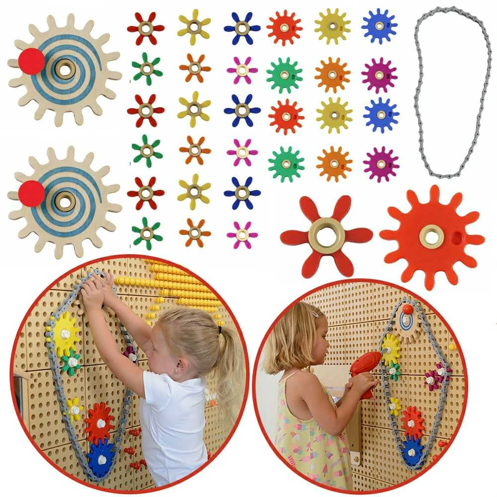 Masterkidz Mechanizmai Žaislai - Spalvotų Rato Rinkinio Komplektas