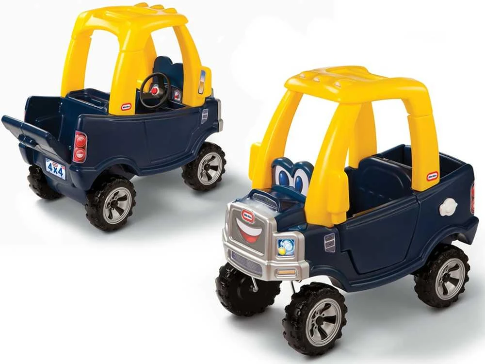 Stumiamas automobilis Little Tikes Cozy Truck juodai geltonas