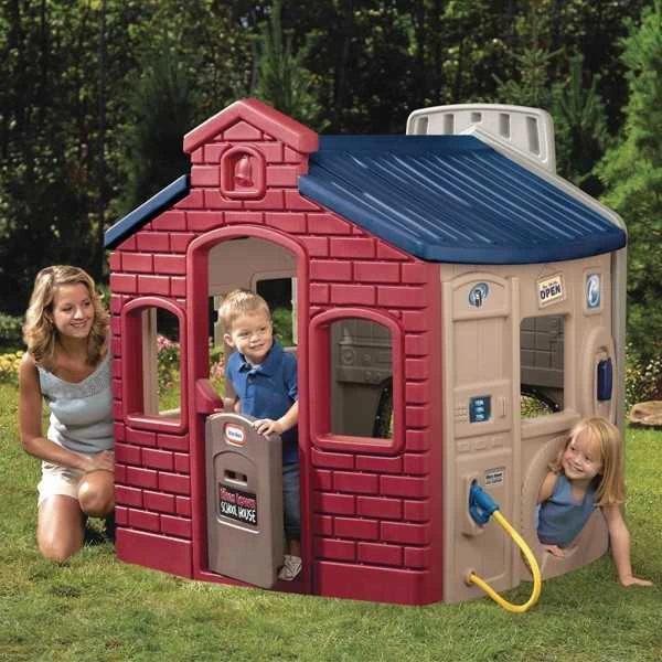 Lauko Žaidimų Namelis Little Tikes su Krepšinio Lanku