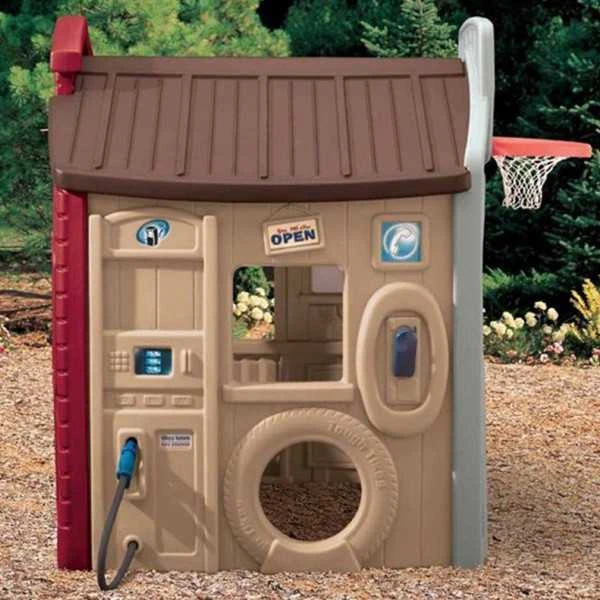Lauko Žaidimų Namelis Little Tikes su Krepšinio Lanku