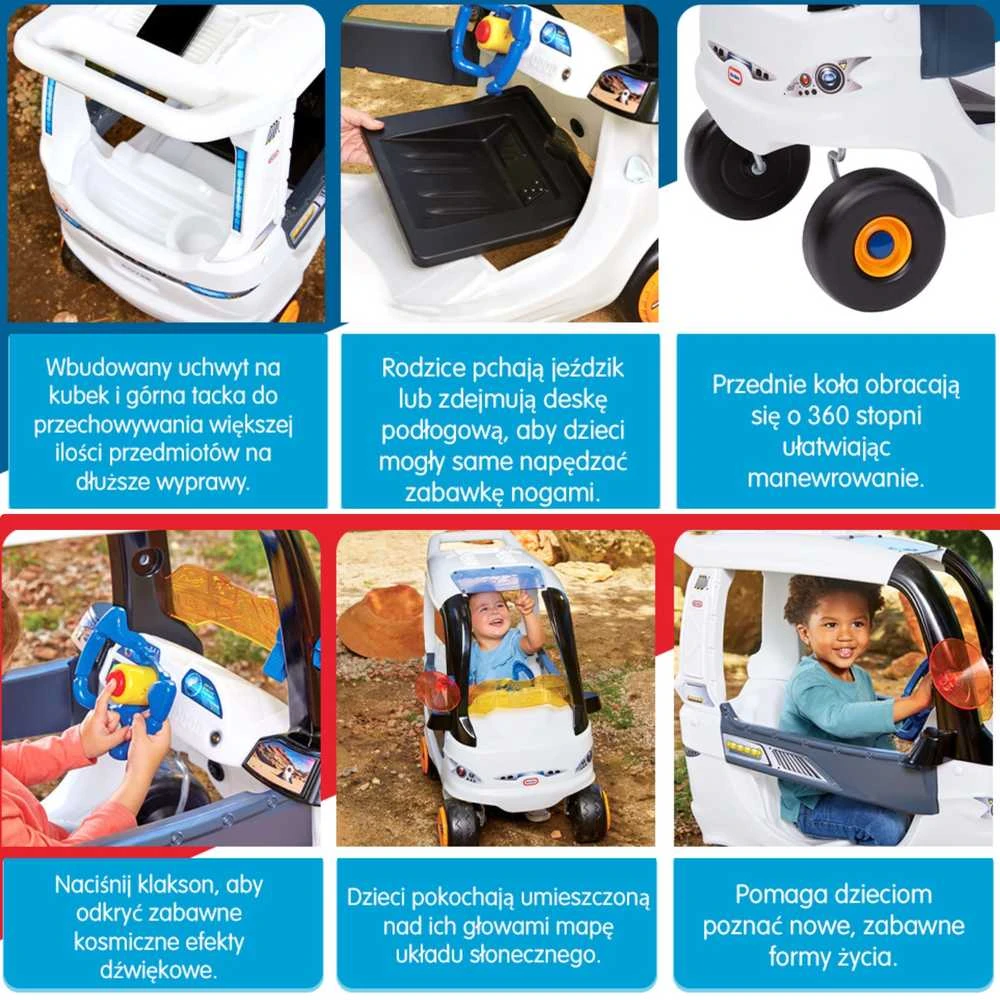 Little Tikes Vaikiškas automobilis Cozy Coupe Kosminis