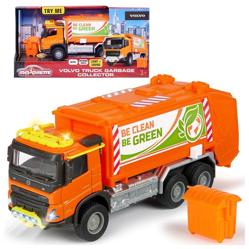 Majorette Grand Volvo Garbetry sunkvežimis 19cm