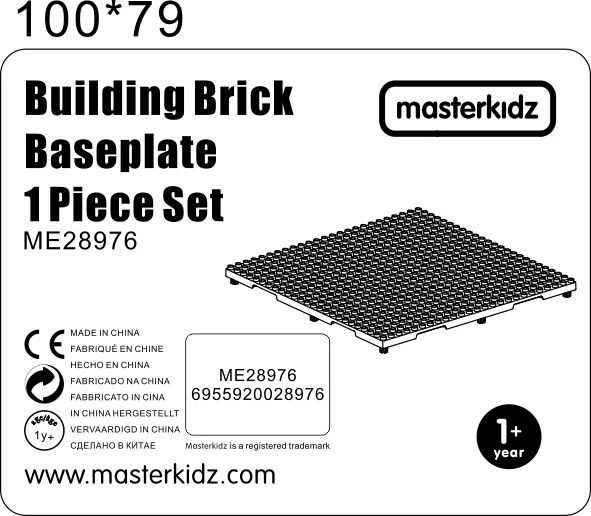 MASTERKIDZ 1 mažų blokelių statybinė plokštė