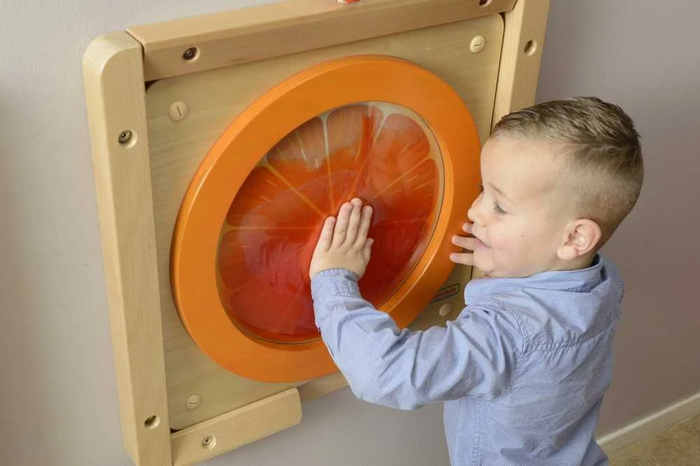 MASTERKIDZ sensorinė edukacinė lenta oranžinė