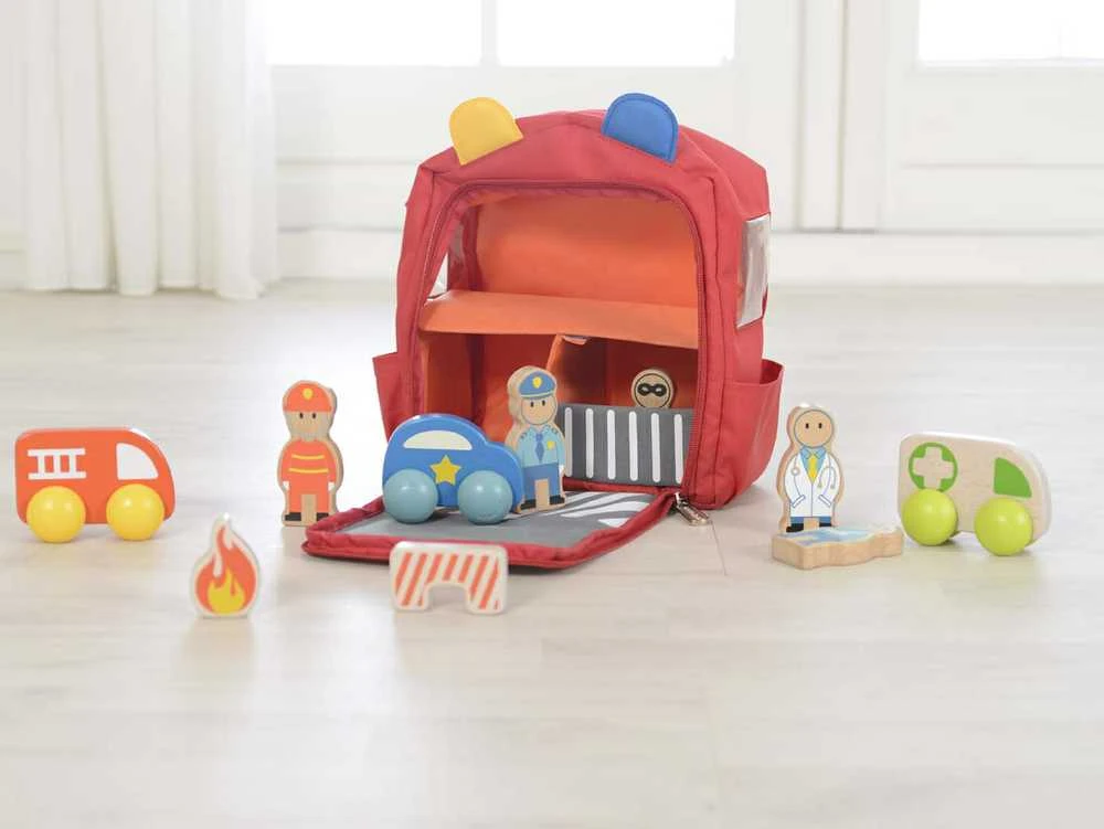 MASTERKIDZ gelbėjimo tarnybų centras kuprinėje
