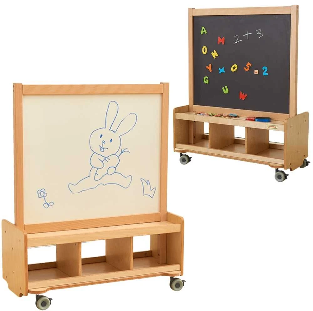 Masterkidz Dvipusė kreida ir magnetinė lenta rašymui