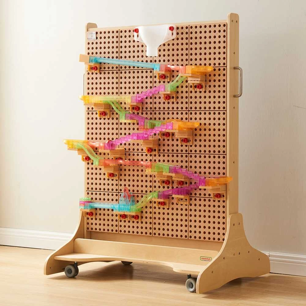 MASTERKIDZ laisvai pastatoma STEM kūrybinio mokymosi lenta 166 x 125 cm ir priedų rinkinys
