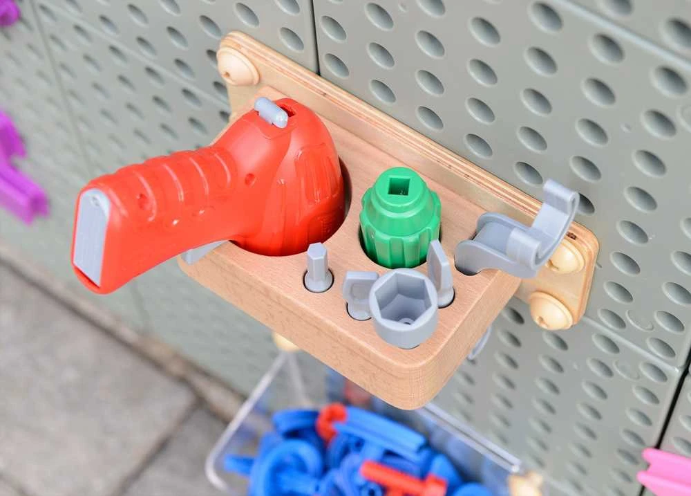 MASTERKIDZ laisvai pastatoma STEM kūrybinio mokymosi lenta 166 x 125 cm ir priedų rinkinys