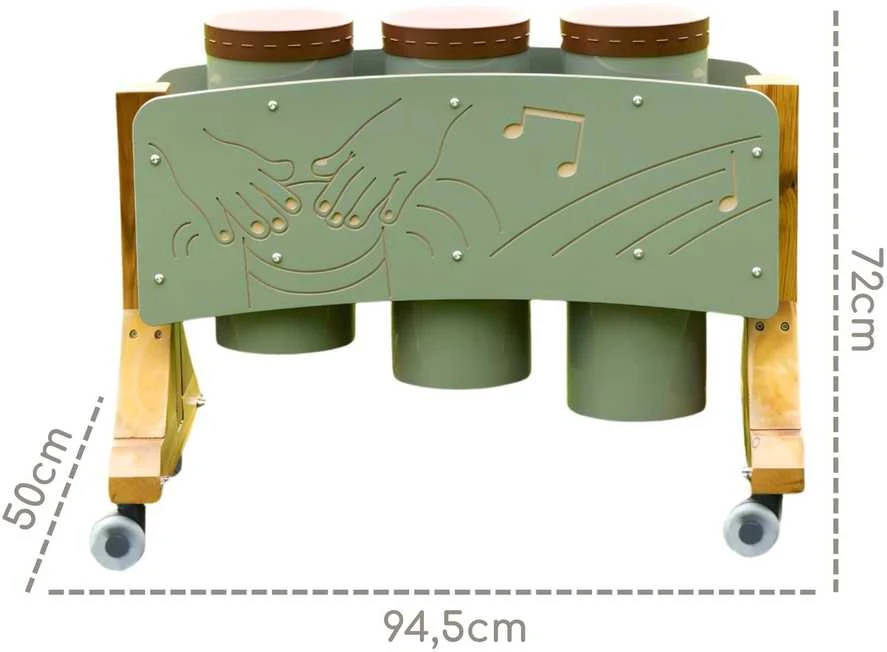 MASTERKIDZ sodo instrumentų rinkinys, trys kongos būgnai
