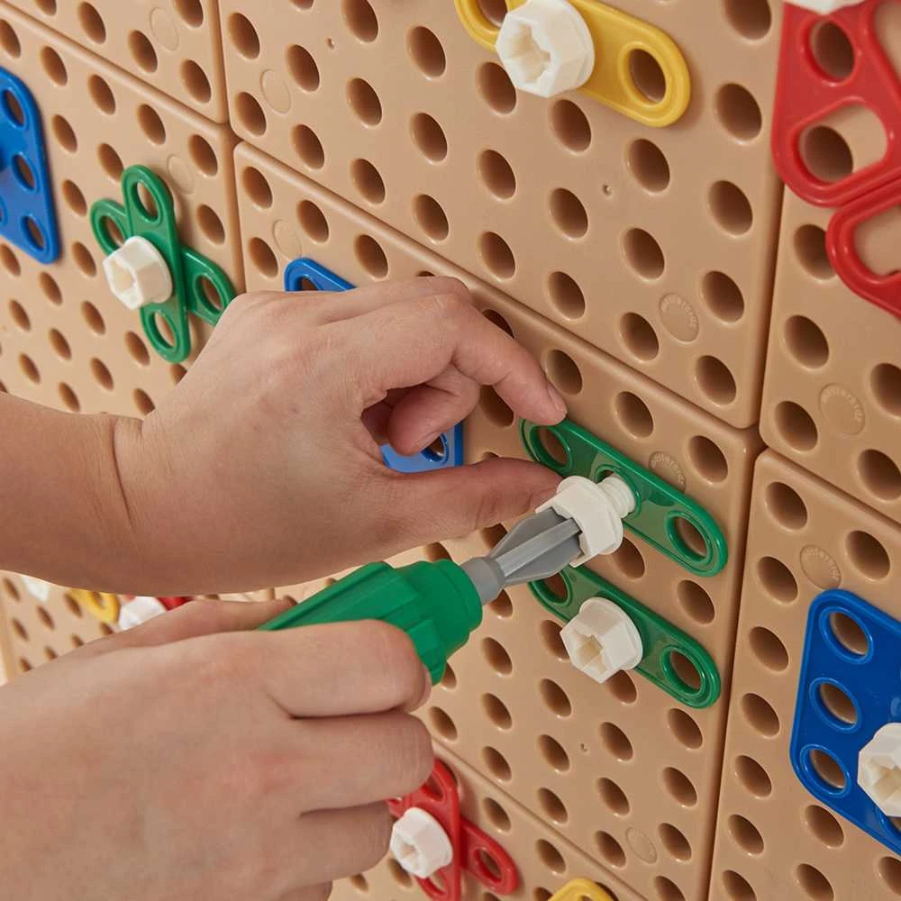 MASTERKIDZ Geometrinių Formų Rinkinys Kločiams STEM 260 vnt.