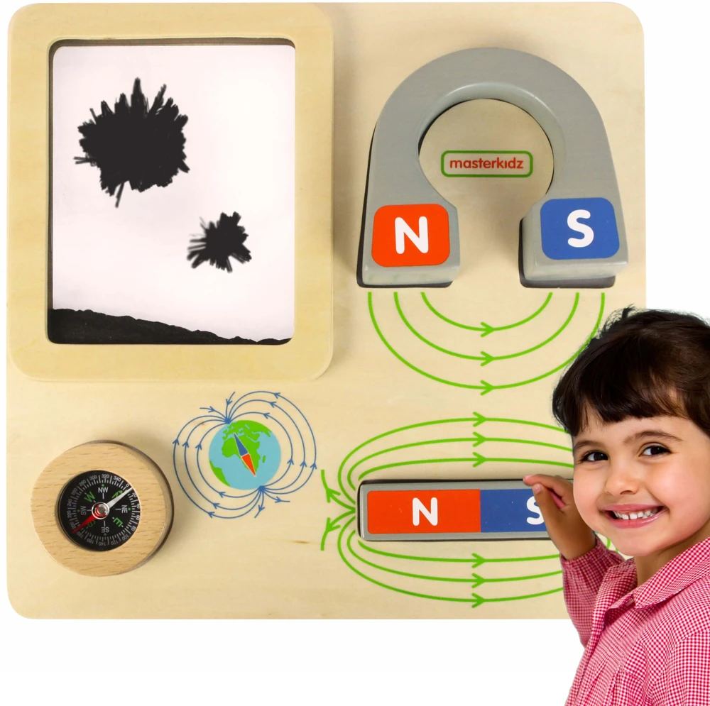 Masterkidz Magnetinė Edukacinė Lenta Kompasas Montessori