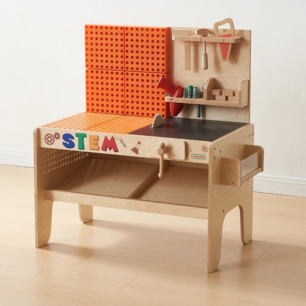 MASTERKIDZ medinės dirbtuvės XXL Montessori STEM su įrankiais