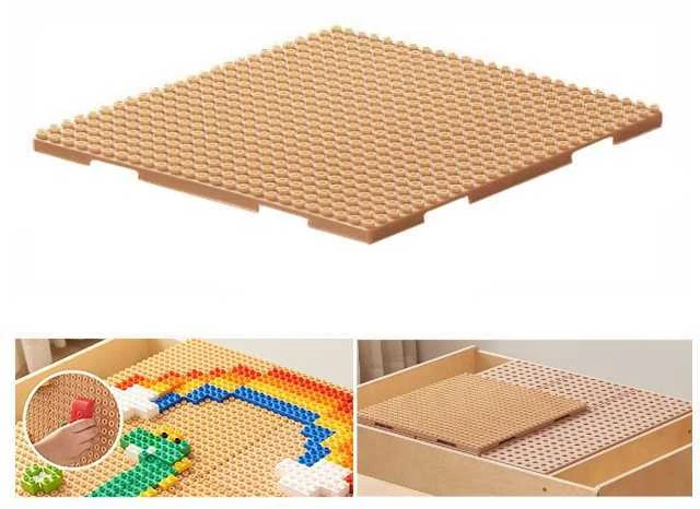 MASTERKIDZ medinis edukacinis stalas + STEM sienos priedai + 135 kaladėlės