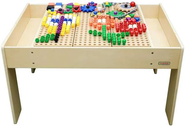 MASTERKIDZ medinis mokomasis stalas + 352 STEAM sienelės priedai