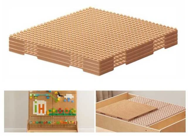 MASTERKIDZ medinis edukacinis stalas + STEM sienos priedai + 563 kaladėlės