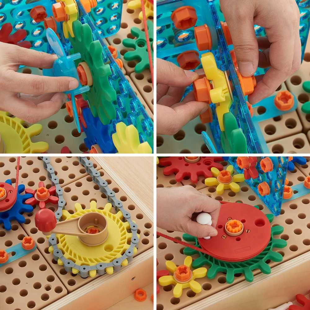 MASTERKIDZ priedų rinkinys krumpliaračiai STEM sieninėms plokštėms 198 vnt