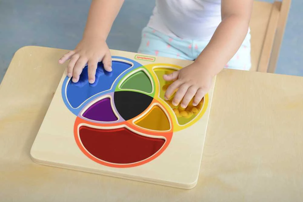 MASTERKIDZ edukacinė lenta su veidrodžiu, mokanti maišyti spalvas