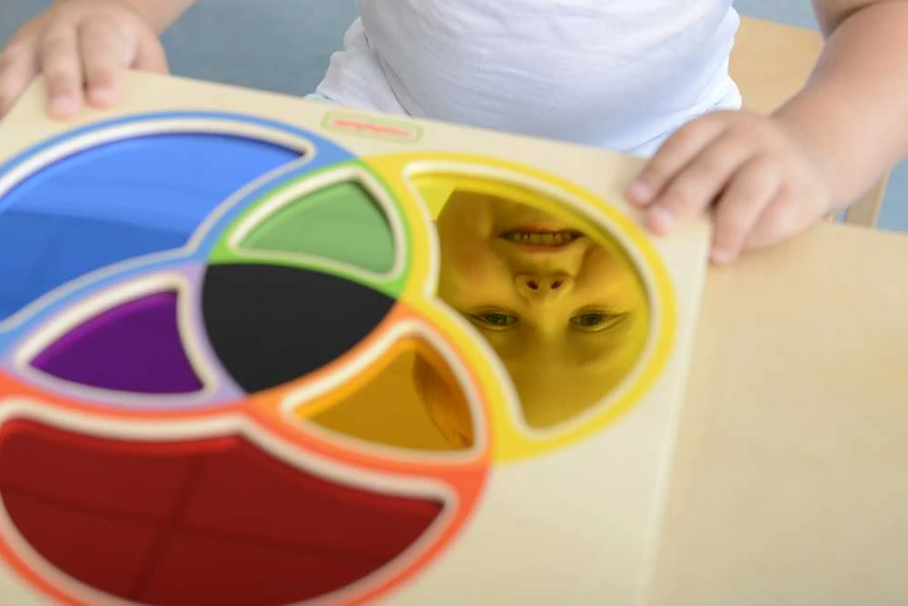 MASTERKIDZ edukacinė lenta su veidrodžiu, mokanti maišyti spalvas