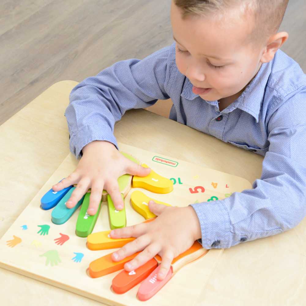 Masterkidz Medinė Mokymo Lenta Skaičiavimui Ant Pirštų