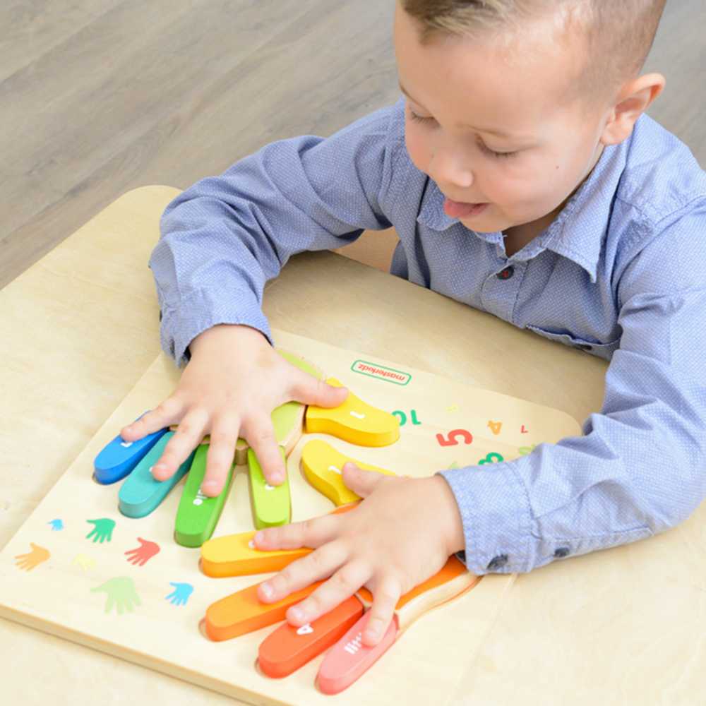 Masterkidz Medinė Mokymo Lenta Skaičiavimui Ant Pirštų