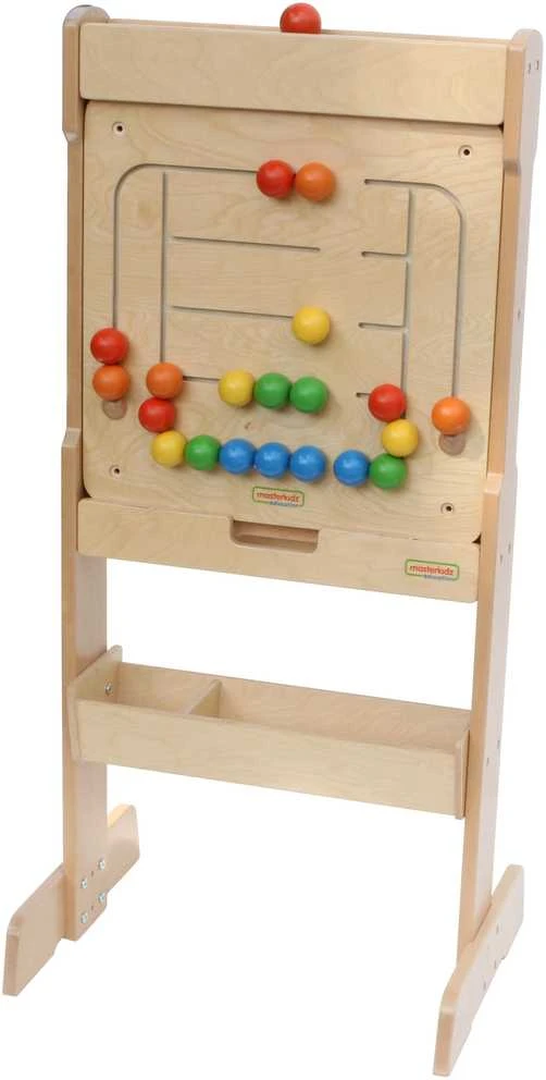MASTERKIDZ edukacinė sieninė lenta su labirinto karoliukais, Montessori