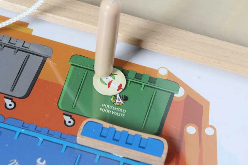 MASTERKIDZ Montessori atliekų rūšiavimo edukacinė lenta