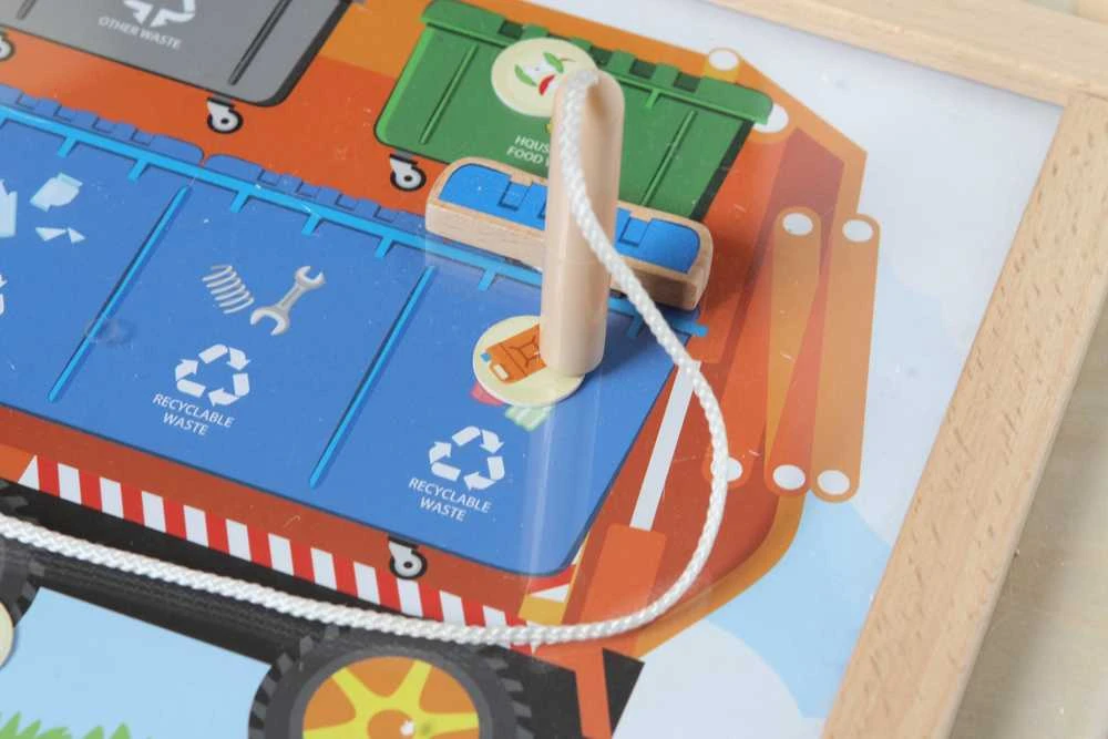 MASTERKIDZ Montessori atliekų rūšiavimo edukacinė lenta