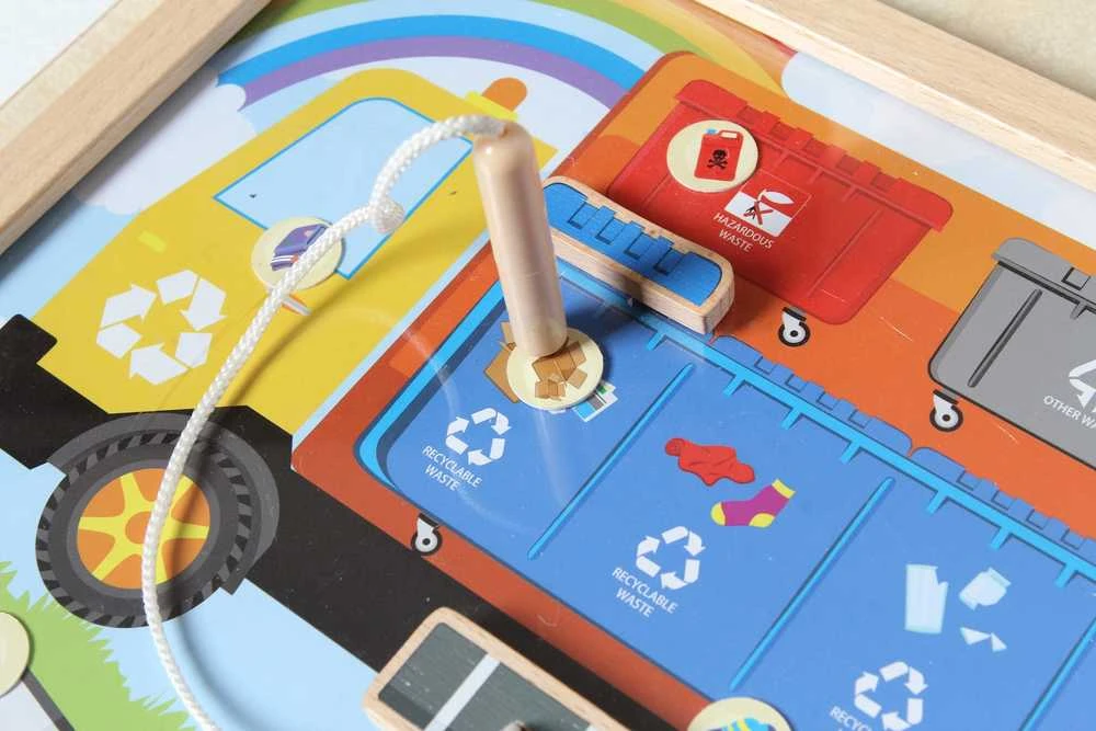 MASTERKIDZ Montessori atliekų rūšiavimo edukacinė lenta