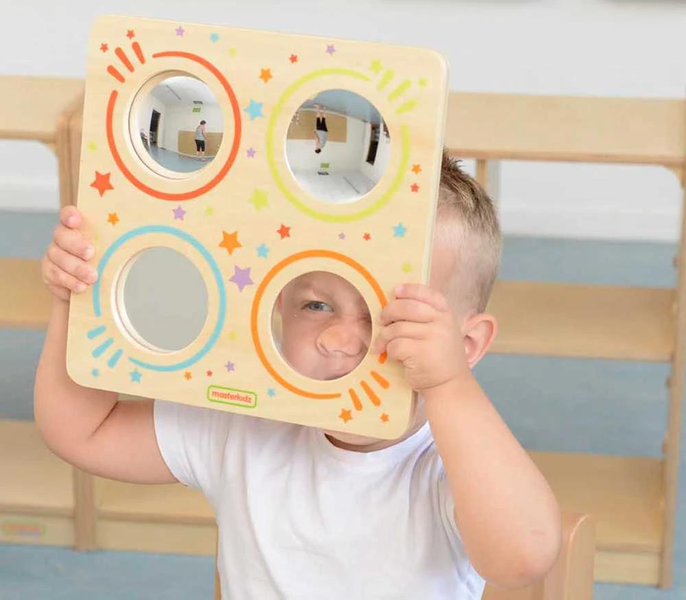 Masterkidz Sensorycinė Tablica su Veidrodžiais ir Lęšiais
