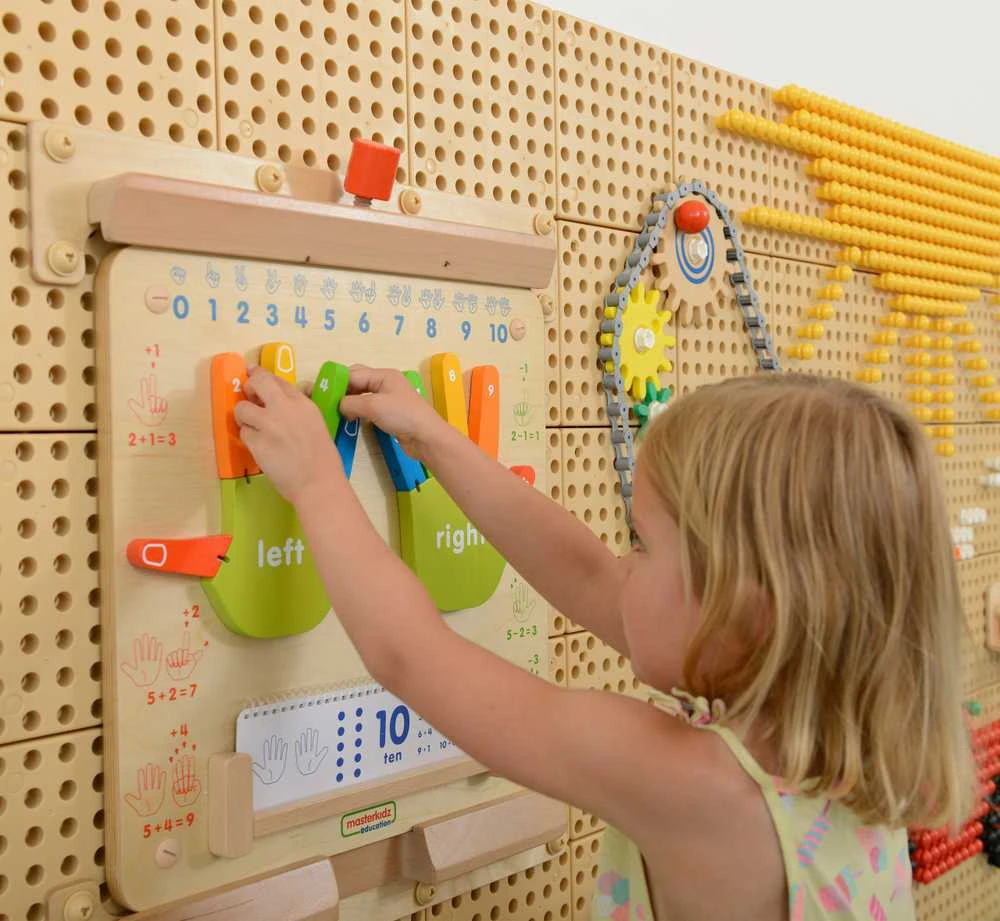 MASTERKIDZ Mokymasis skaičiuoti „Flex Montessori“ sieninė sensorinė lenta