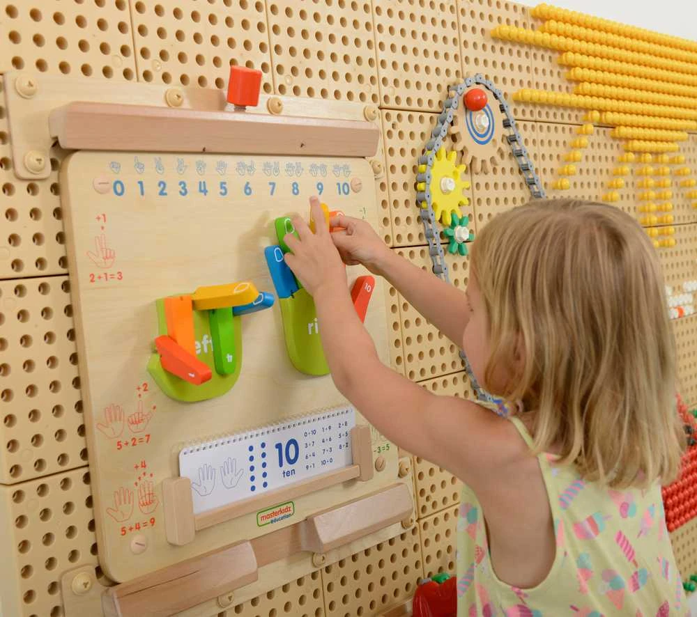 MASTERKIDZ Mokymasis skaičiuoti „Flex Montessori“ sieninė sensorinė lenta