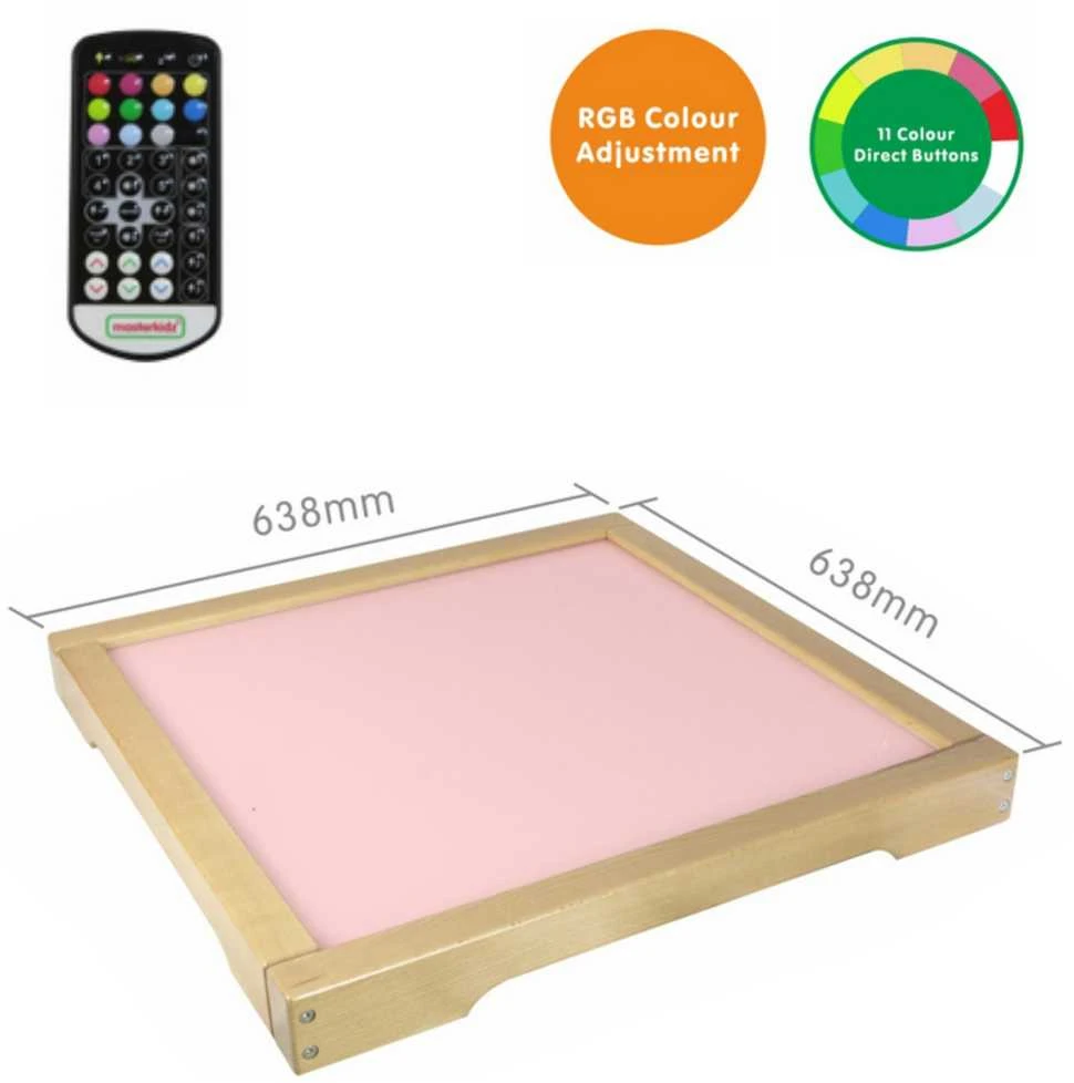 MASTERKIDZ LED šviesos skydelis su spalvų keitimu ir nuotolinio valdymo pultu + priedų rinkinys