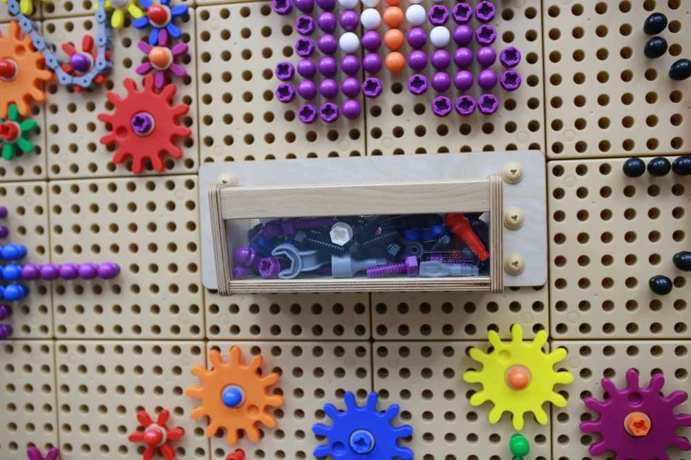 Masterkidz STEM lenta Priedų laikiklis su skaidriu šonu