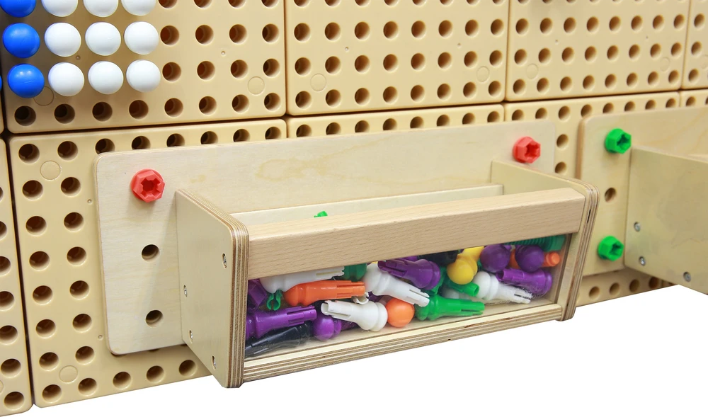 Masterkidz STEM lenta Priedų laikiklis su skaidriu šonu