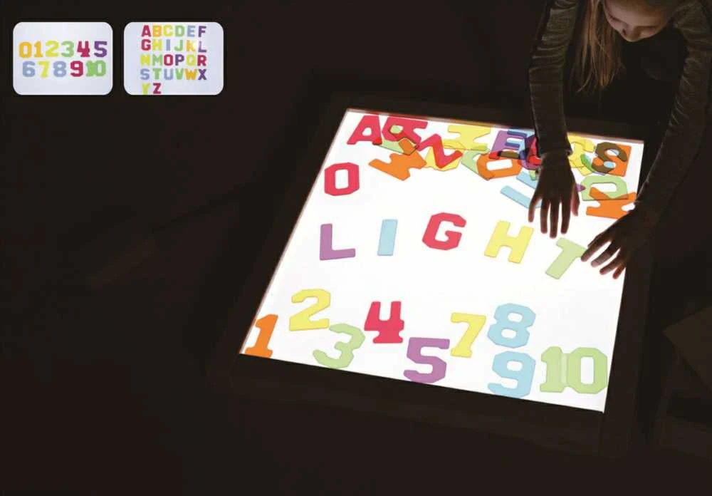 MASTERKIDZ permatomi skaičiai ir raidės, 38 vnt. Montessori