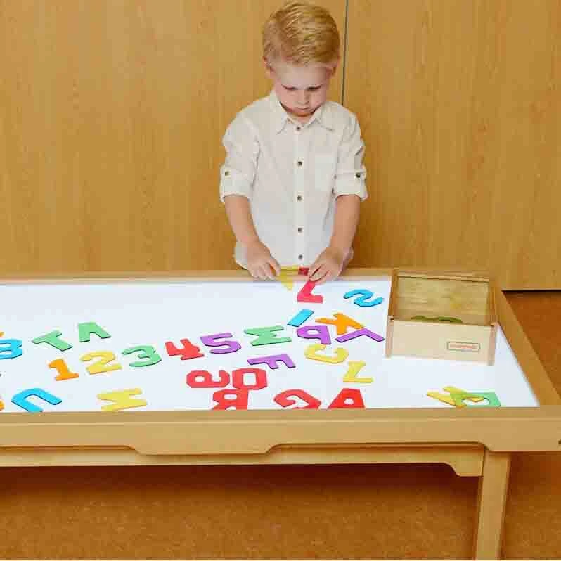 MASTERKIDZ permatomi skaičiai ir raidės, 38 vnt. Montessori