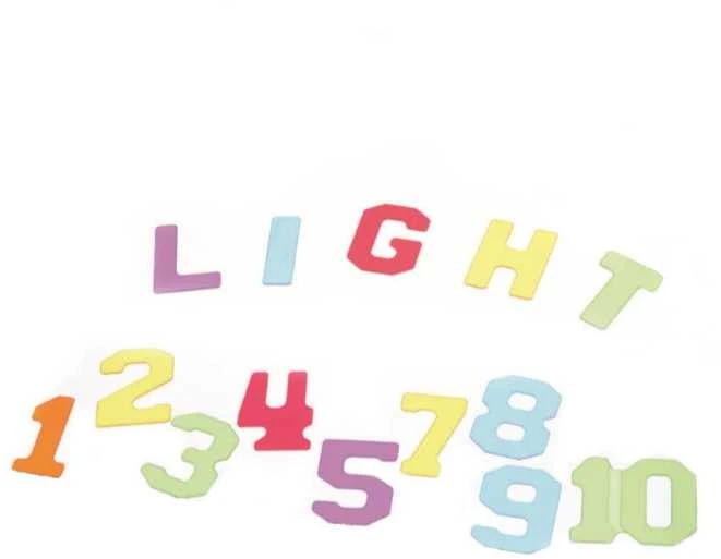 MASTERKIDZ permatomi skaičiai ir raidės, 38 vnt. Montessori
