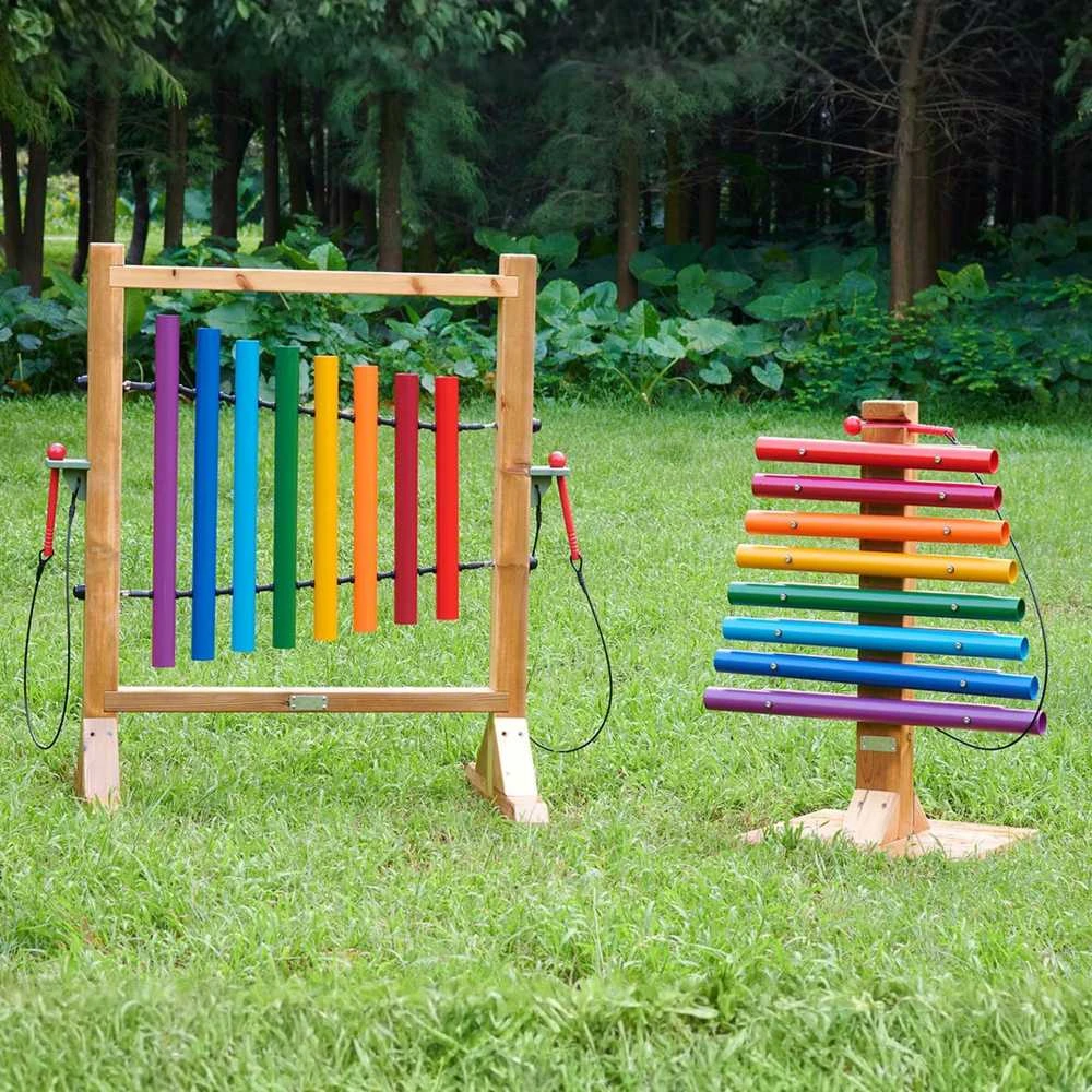 MASTERKIDZ Vaivorykštės muzikos bokšto vamzdiniai varpeliai ksilofonai