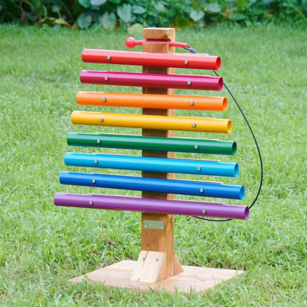 MASTERKIDZ Vaivorykštės muzikos bokšto vamzdiniai varpeliai ksilofonai