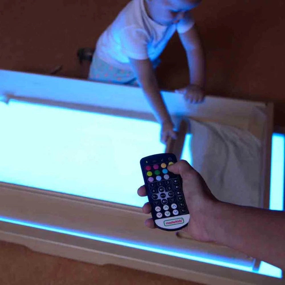 MASTERKIDZ sensorinis stačiakampis smėlio žaidimų padėklas su LED skydeliu
