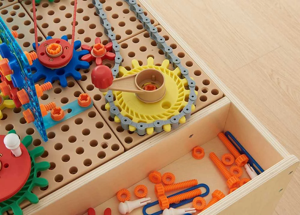 MASTERKIDZ priedų rinkinys krumpliaračiai STEM sieninėms plokštėms 198 vnt