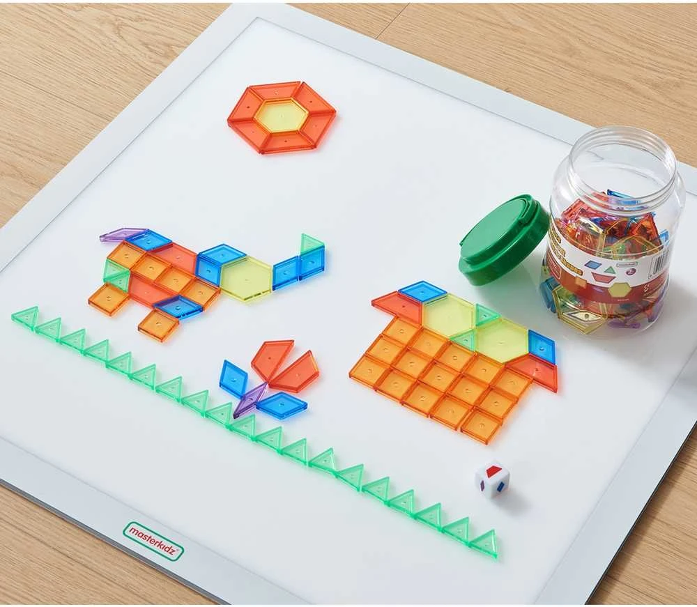 MASTERKIDZ Montessori Klojimo Rinkinys Tangram Mozaika 140 el.