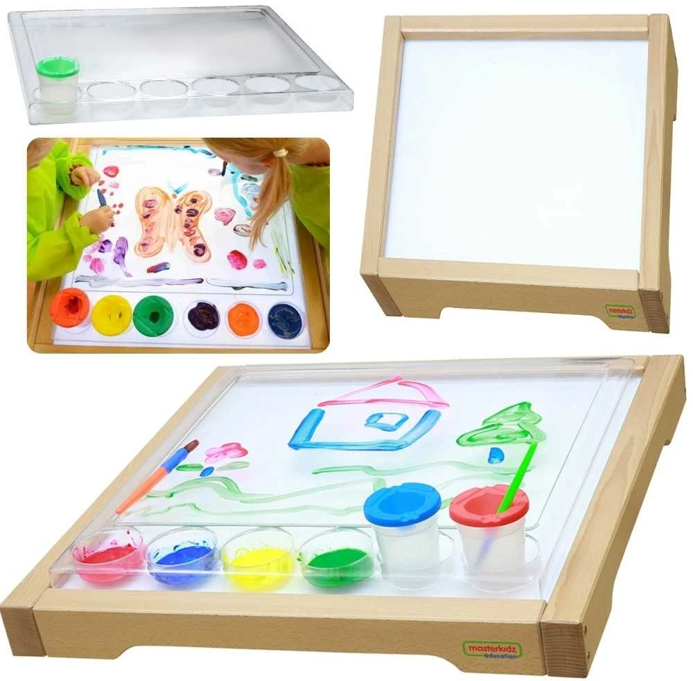 MASTERKIDZ sensorinis rėmelis - LED panelė + permatomas tapybos padėklas