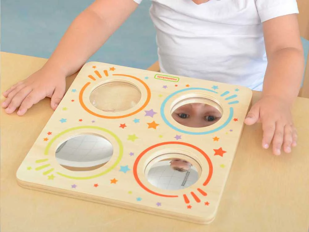 Masterkidz Sensorycinė Tablica su Veidrodžiais ir Lęšiais