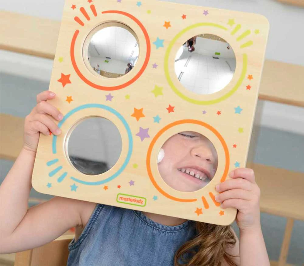 Masterkidz Sensorycinė Tablica su Veidrodžiais ir Lęšiais